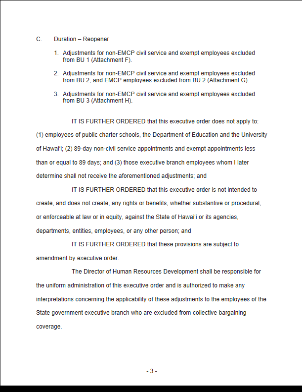 David Ige Releases Executive Order No. 21-02 - UPW & HGEA Bargaining ...